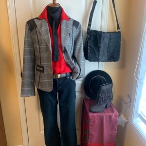 Vintage houndstooth blazer by Conviction